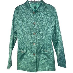KenzieGirl Vintage Blue Jacket w/ Lace Detail (Size: M)